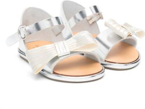 BabyWalker Restraint sandalen met strik Zilver