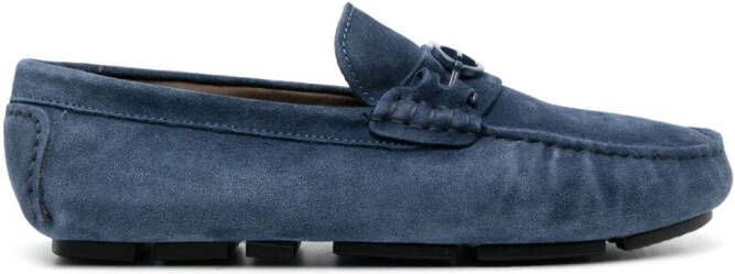 Baldinini Loafers met logoplakkaat Blauw