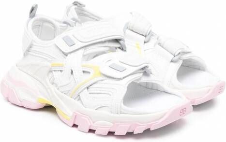 Balenciaga Kids Sandalen met klittenband Wit