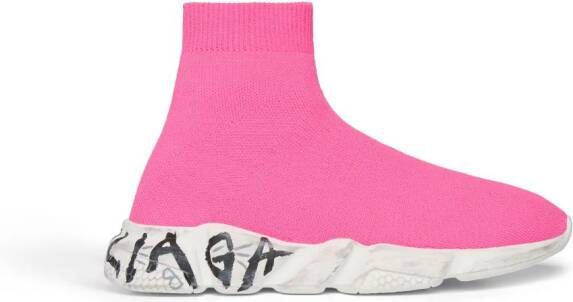 Balenciaga Kids Speed LT low-top sneakers Roze