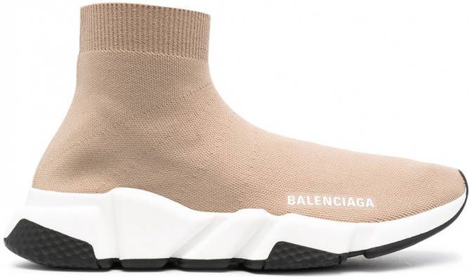 Balenciaga Speed gebreide sneakers Beige