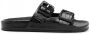 Balenciaga Mallorca sandalen met krokodillenleer effect dames leer leer rubber 39 Zwart - Thumbnail 1