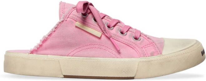 Balenciaga Paris low-top sneaker muiltjes Roze