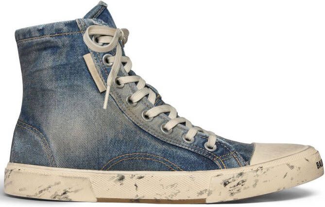 Balenciaga Paris high-top sneakers Blauw