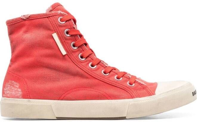 Balenciaga Paris high-top sneakers Rood