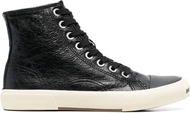 Balenciaga Paris high-top sneakers Zwart