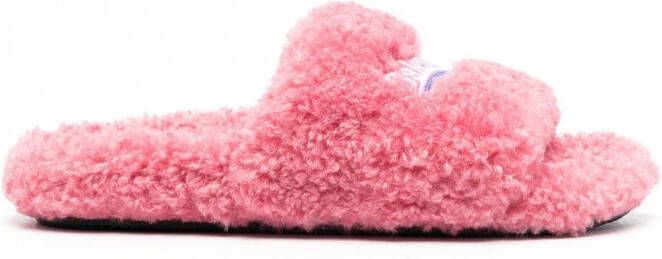 Balenciaga Slippers met geborduurd logo Roze