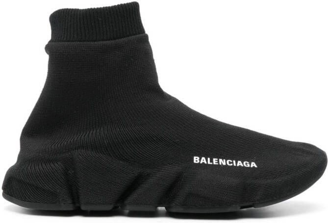 Balenciaga Speed 2.0 gebreide sneakers Zwart