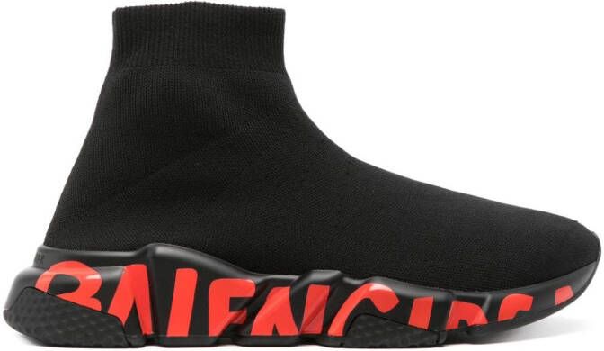 Balenciaga Speed Graffiti sneakers Zwart