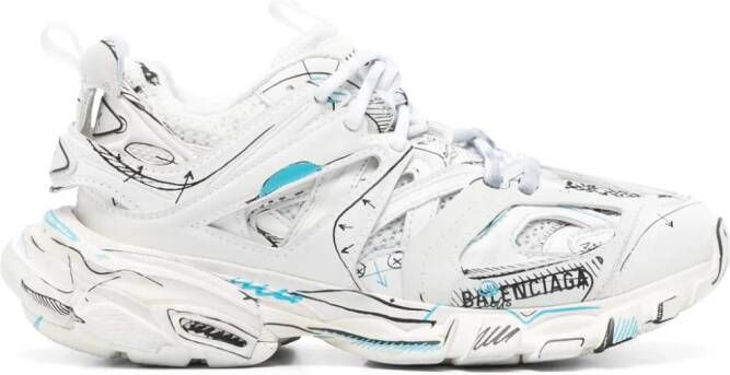 Balenciaga Track Sketch sneakers Wit