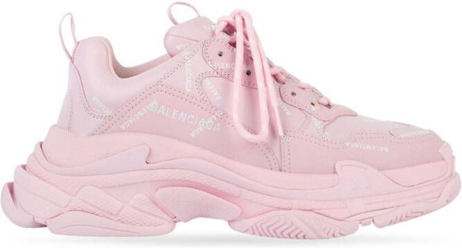 Balenciaga Triple S low-top sneakers Roze