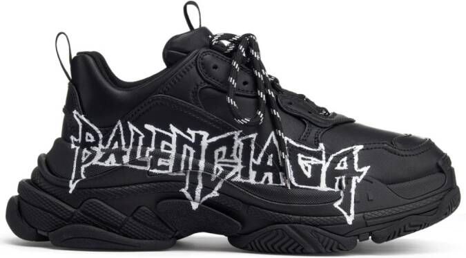 Balenciaga Triple S sneakers met logoprint Zwart