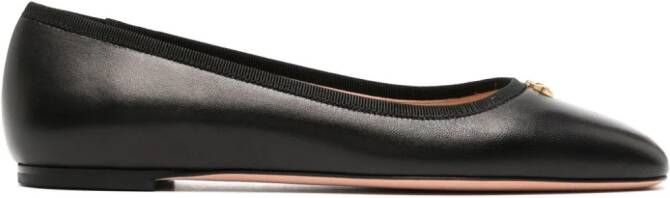 Bally Biuty leren ballerina's Zwart