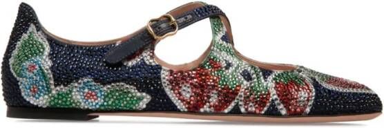 Bally Byntia-Cry leren ballerina's Blauw