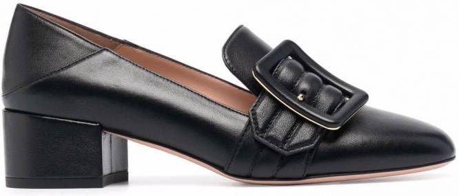 Bally Leren loafers Zwart