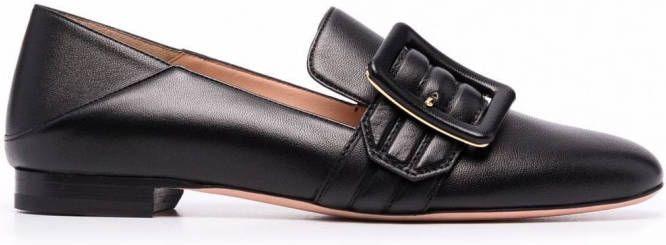 Bally Leren loafers Zwart