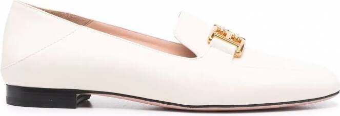 Bally Ella leren loafers Beige