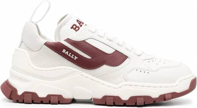 Bally Sneakers met geborduurd logo Wit