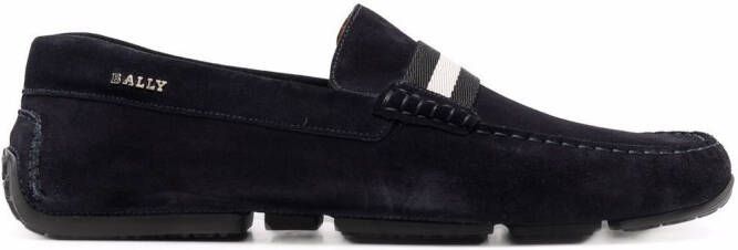 Bally Gestreepte loafers Blauw