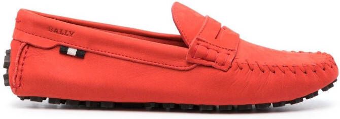 Bally Lamby leren loafers Oranje