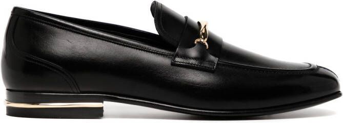 Bally Leren loafers Zwart