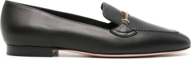 Bally Leren loafers Zwart