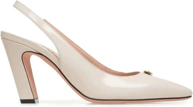 Bally Leren slingback pumps Beige