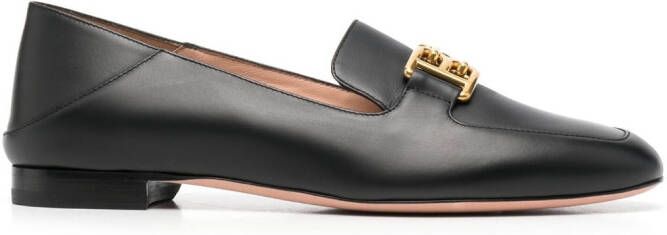 Bally Loafers met BB logo Zwart