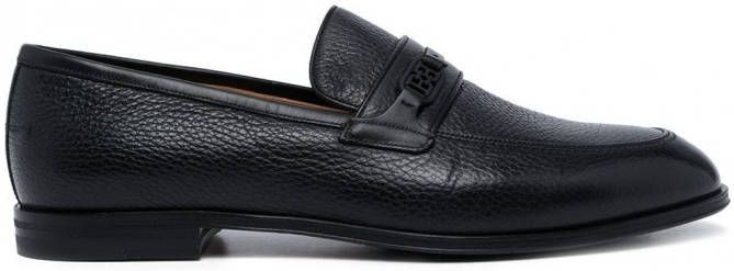 Bally Loafers met logoplakkaat Zwart