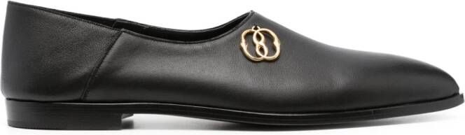 Bally Loafers met puntige neus Zwart