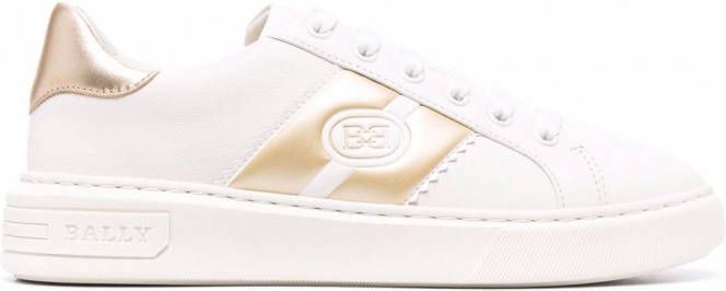 Bally Leren sneakers Wit