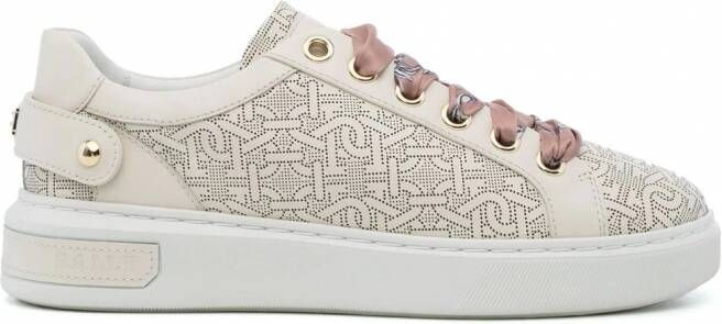 Bally Malya sneakers met monogram Wit