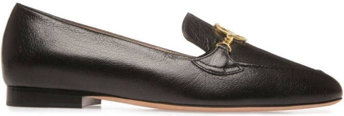 Bally O'Brien gegranuleerde loafers Zwart