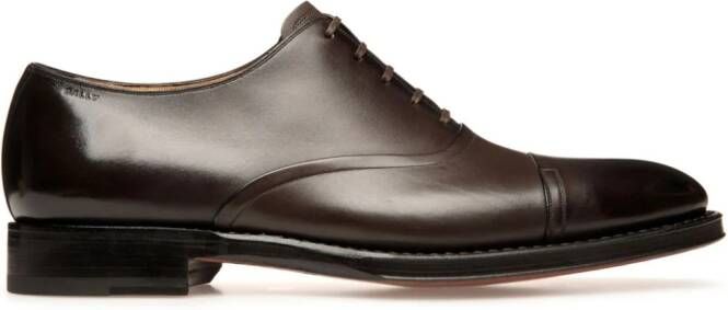 Bally Leren Oxford schoenen Bruin