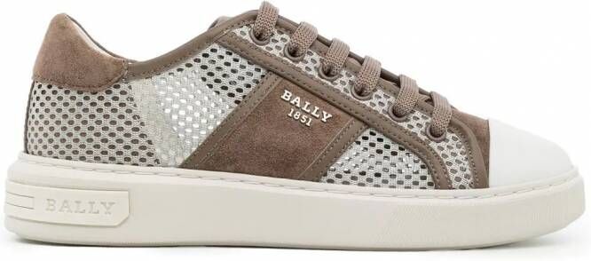 Bally Sneakers met mesh Bruin