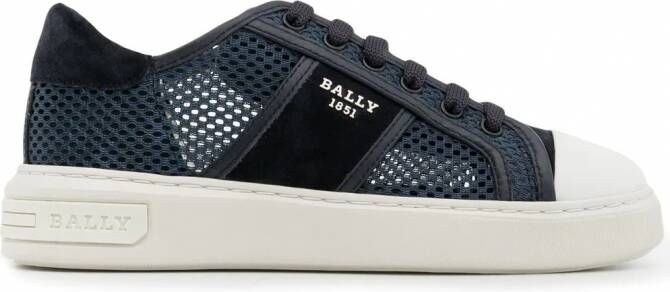 Bally Sneakers met mesh vlak Blauw