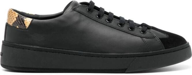 Bally Sneakers met slangenleer-effect Zwart