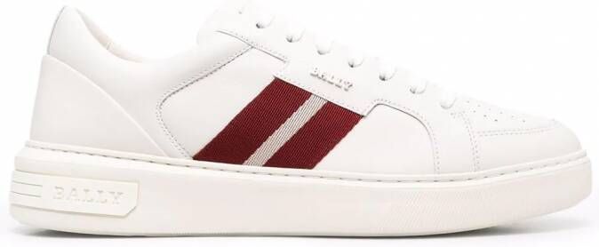 Bally Sneakers met zijstreep Wit