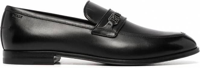 Bally Wember leren loafers Zwart