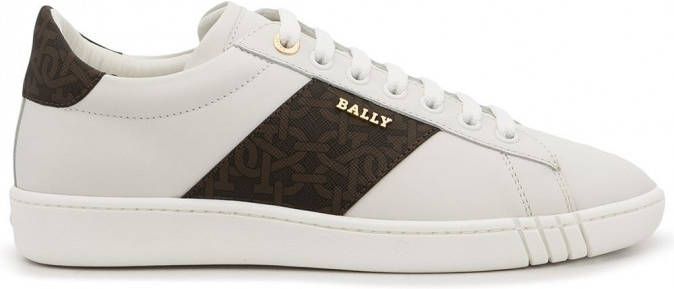 Bally Wilem sneakers met gestreepte afwerking Wit