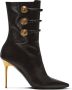 Balmain Alma leren enkellaarzen Black Dames - Thumbnail 1