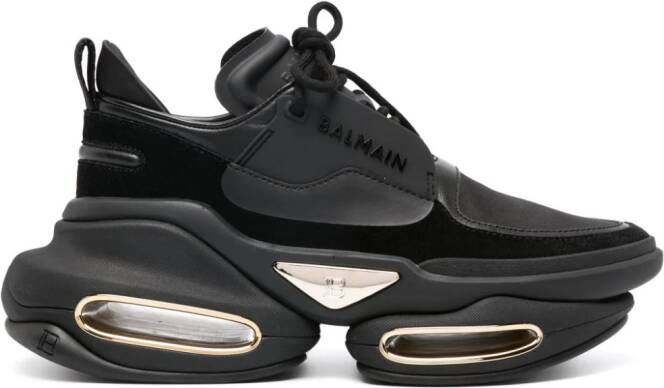 Balmain B-Bold leren sneakers Zwart