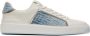 Balmain B-Court trainers in leer en denim Blue Heren - Thumbnail 2