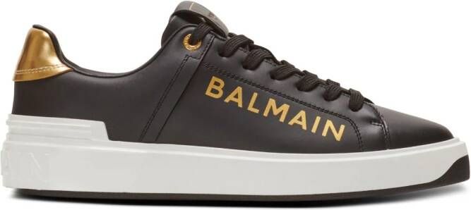 Balmain B-Court leren sneakers Zwart