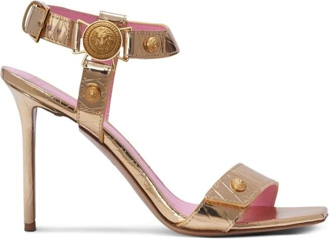 Balmain Eva leren sandalen Goud