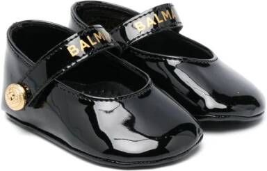 Balmain Kids Ballerina's met logoprint Zwart