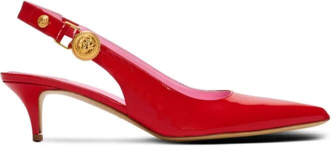 Balmain Lakleren slingbacks pumps Rood