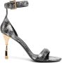 Balmain Leren sandalen Zilver - Thumbnail 1