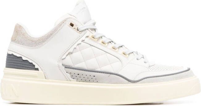 Balmain Sneakers met gewatteerd vlak Wit