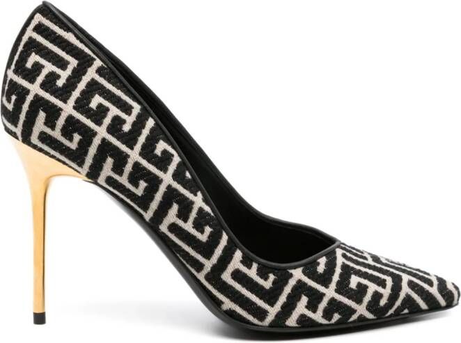 Balmain Ruby pumps met monogram Wit